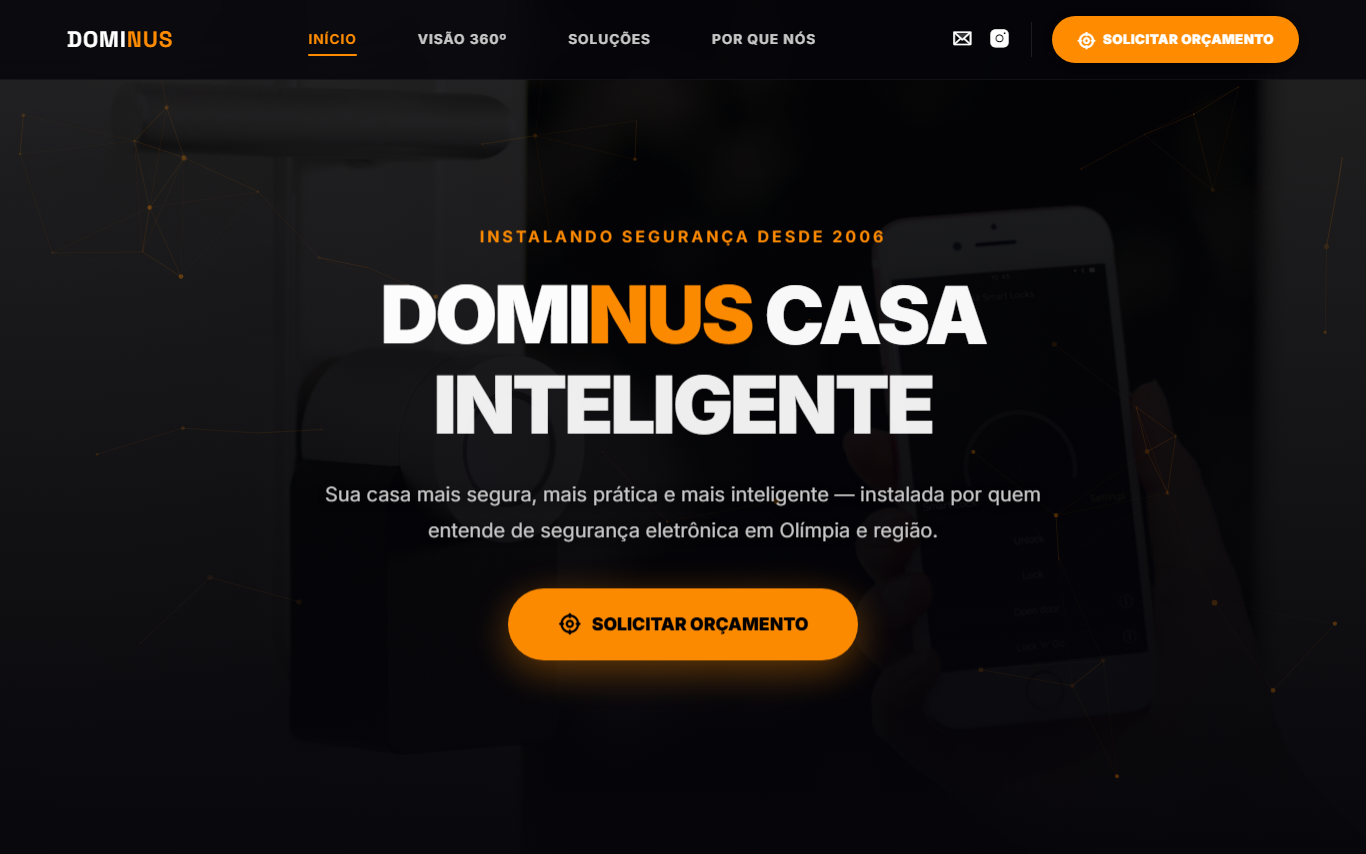 Site Dominus Casa Inteligente